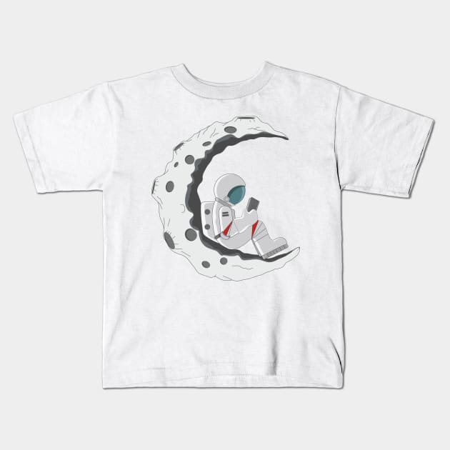 Astronaut Kids T-Shirt by EaglePrimeDsign